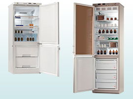 Двухкамерные медицинские холодильники